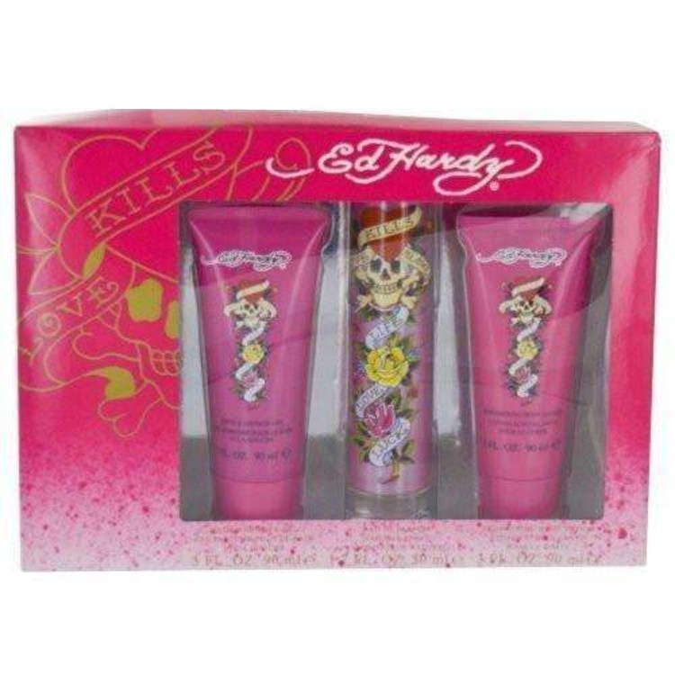Ed Hardy (Pink) Kills Love Set